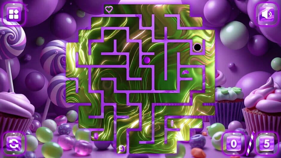 Скриншот 3 из Sweetie Candy Maze: Purple Grape