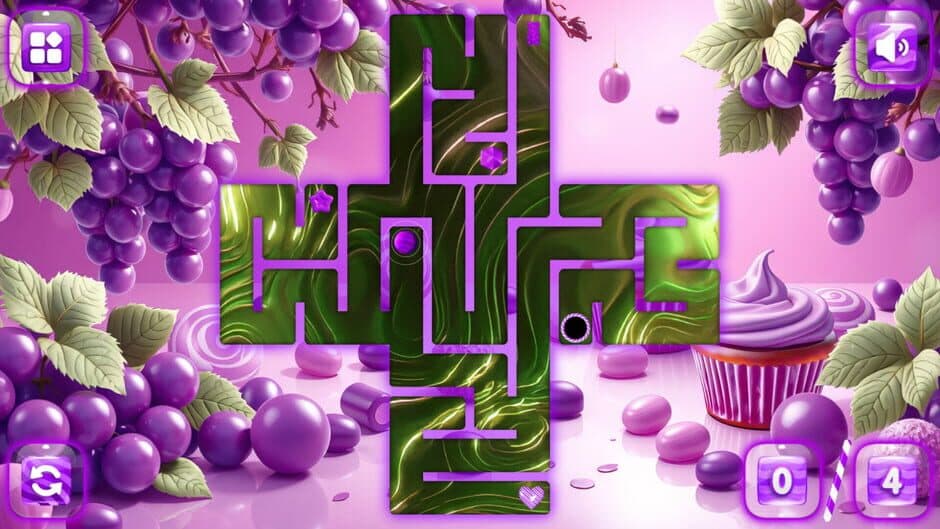 Скриншот 1 из Sweetie Candy Maze: Purple Grape