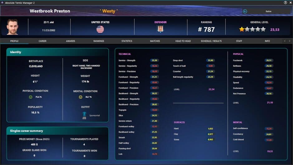 Скриншот 8 из Absolute Tennis Manager 2
