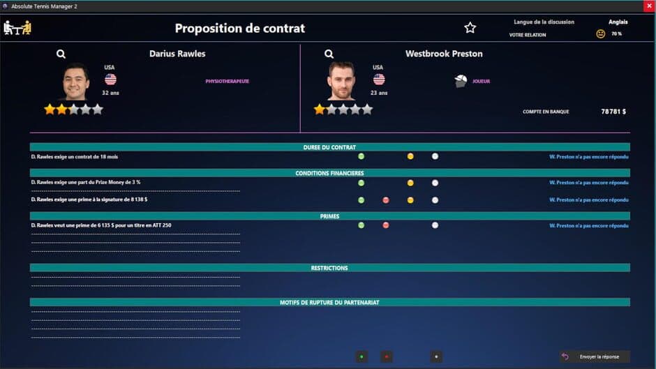 Скриншот 12 из Absolute Tennis Manager 2