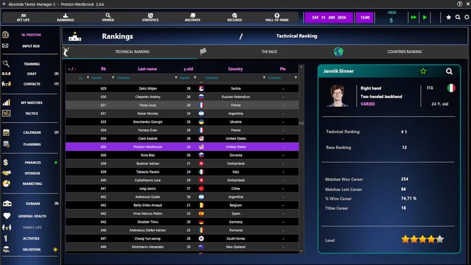 Скриншот 2 из Absolute Tennis Manager 2