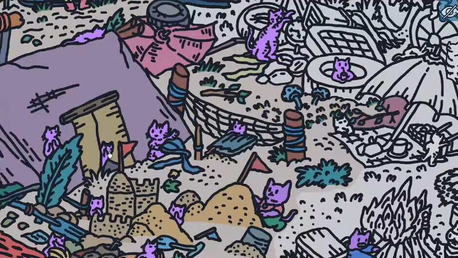 Скриншот 2 из Hidden Cats In White Sand Village