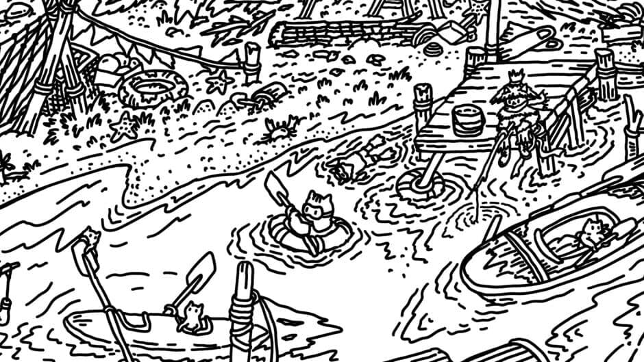 Скриншот 3 из Hidden Cats In White Sand Village