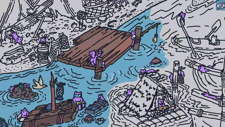 Скриншот 4 из Hidden Cats In White Sand Village