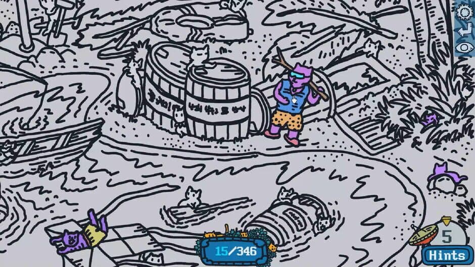 Скриншот 6 из Hidden Cats In White Sand Village
