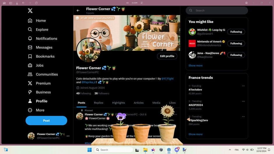 Скриншот 2 из FlowerCorner: Plant Watering To Vibe To