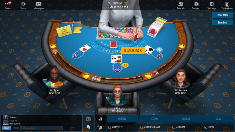 Скриншот 1 из Blackjack 21: Blackjackist