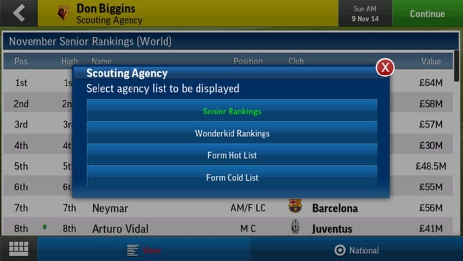 Скриншот 2 из Football Manager Handheld 2015