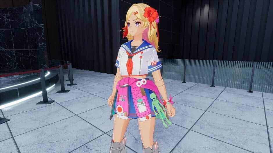 Скриншот 2 из Full Metal Schoolgirl: Accessory - "Green Grey Alien"