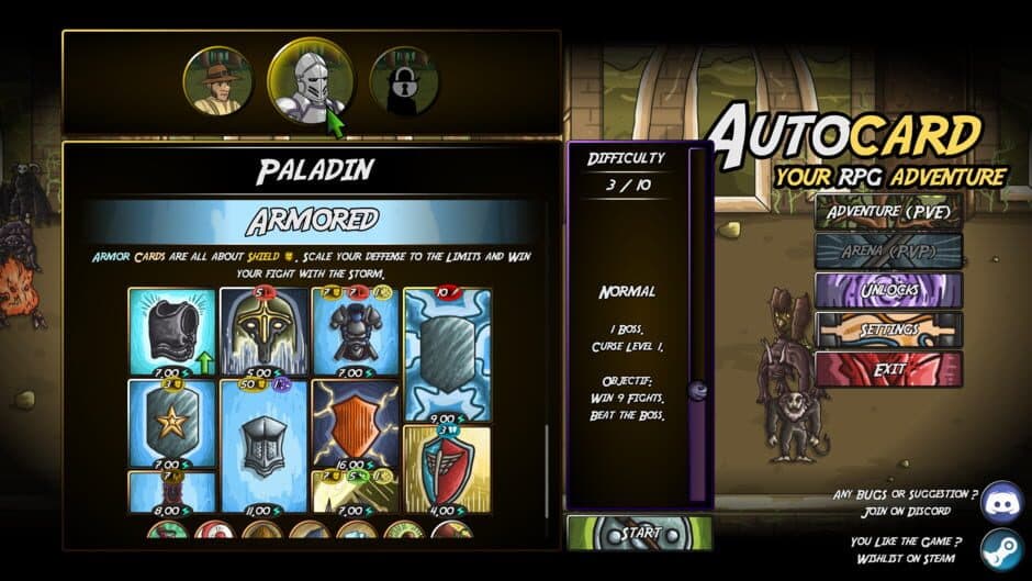 Скриншот 2 из Autocard: Your RPG Adventure