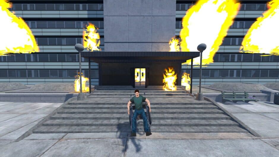 Скриншот 3 из I Broke My Legs and Got Left Behind in a Burning Hospital