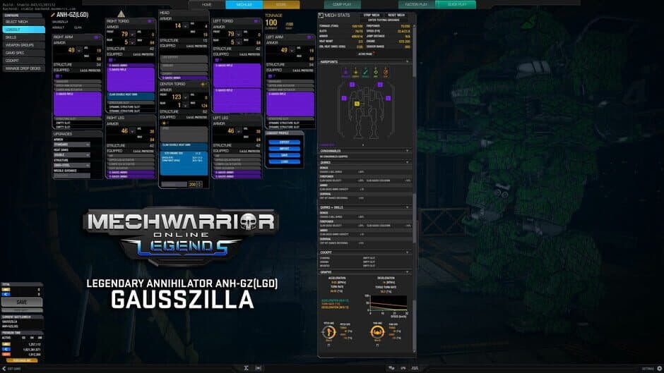 Скриншот 3 из MechWarrior Online: Gausszilla Legendary Mech Pack