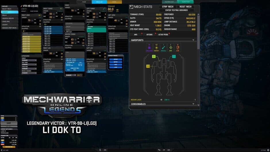 Скриншот 3 из MechWarrior Online: Li Dok To Legendary Mech Pack