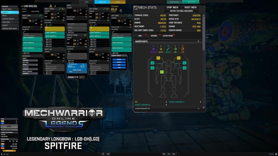 Скриншот 3 из MechWarrior Online: Spitfire Legendary Mech Pack