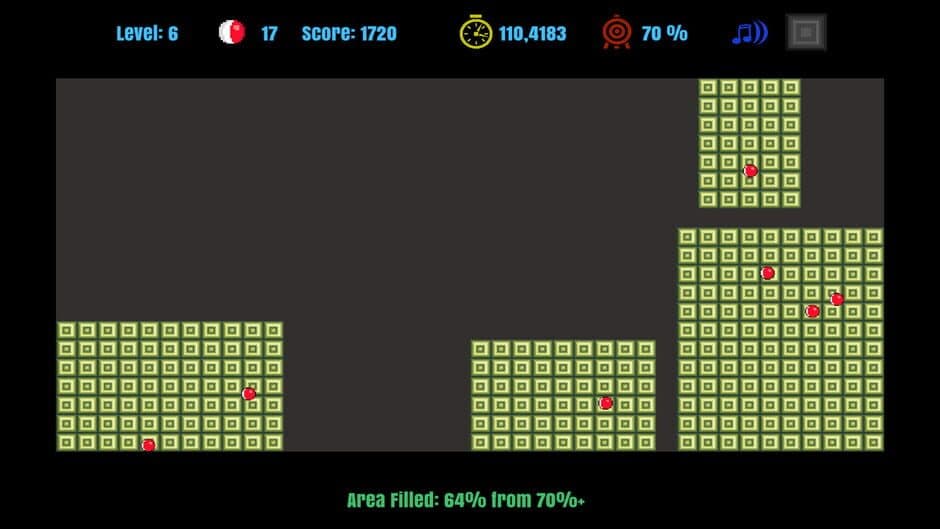 Скриншот 4 из Jezzball Classic Deluxe Edition