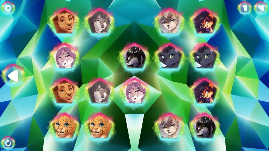 Скриншот 2 из Poly Memory: Furries 2