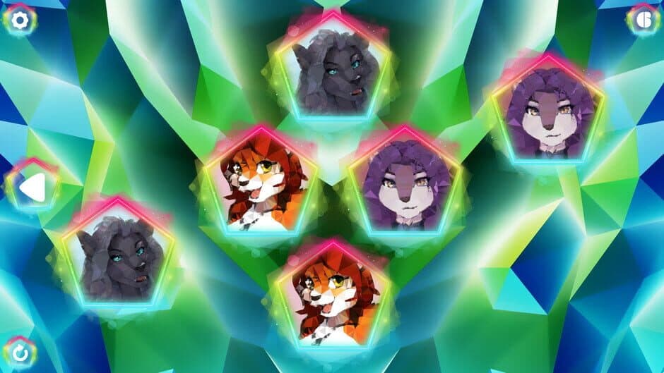 Скриншот 4 из Poly Memory: Furries 2