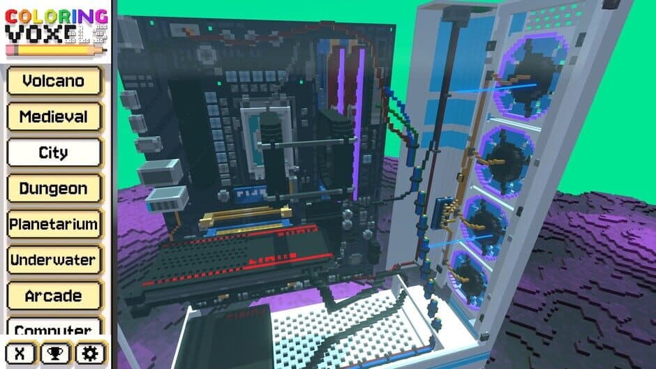 Скриншот 5 из Coloring Voxels: Computer Pack