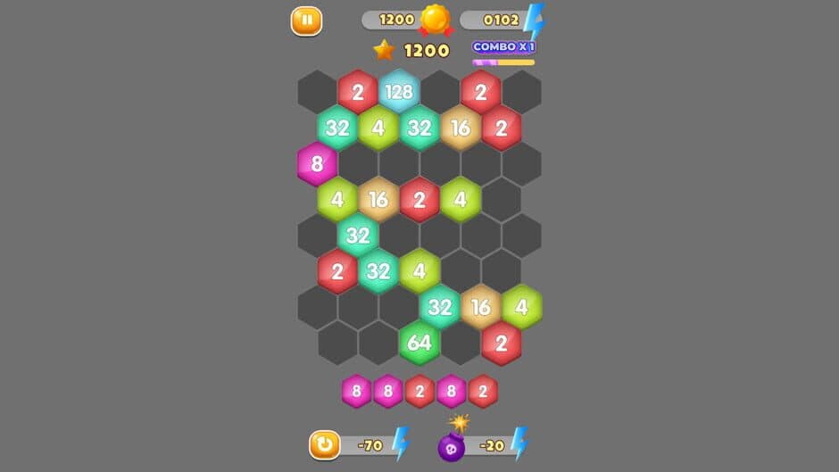 Скриншот 3 из HexaMerge 2048