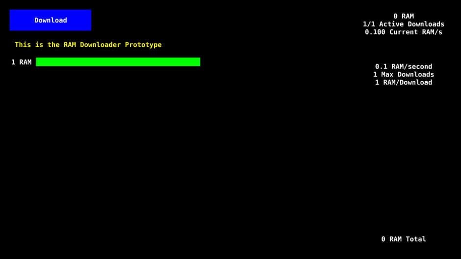 Скриншот 1 из RAM Downloader