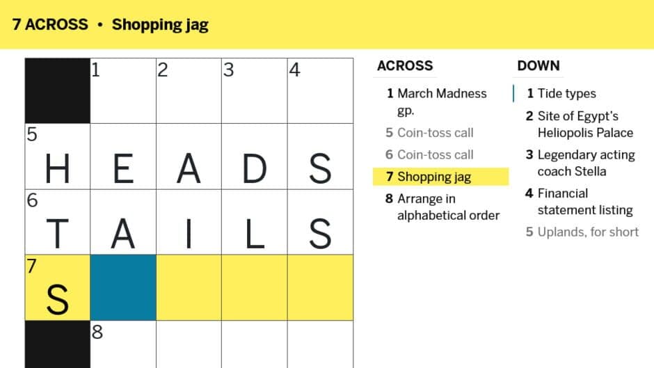 Скриншот 1 из Mini Crossword