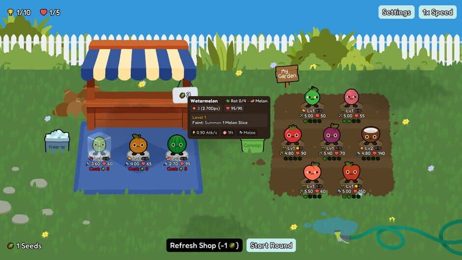 Скриншот 1 из Fruit Auto Fighters