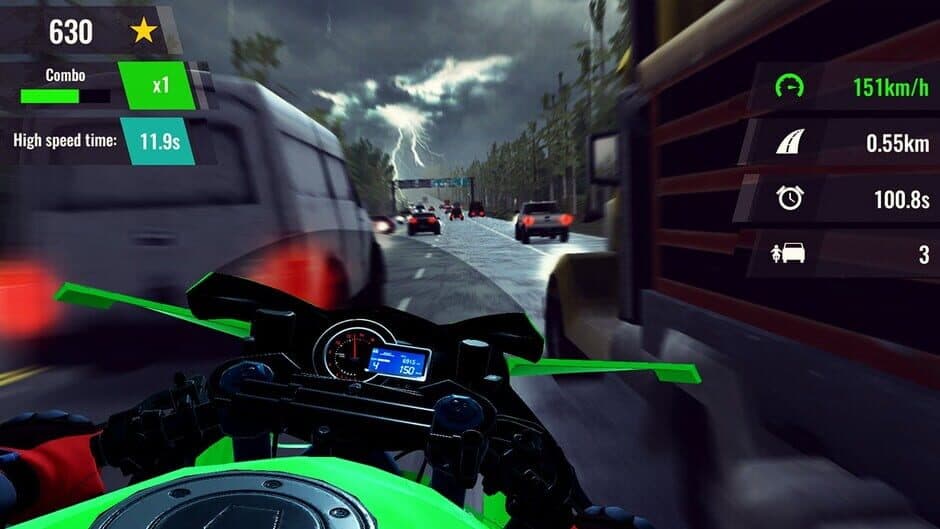 Скриншот 6 из Moto Rush GT Night Chase