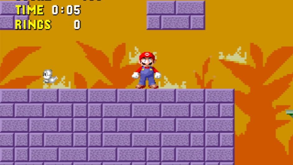 Скриншот 3 из The Worst Sonic the Hedgehog Romhack (Featuring Mario)