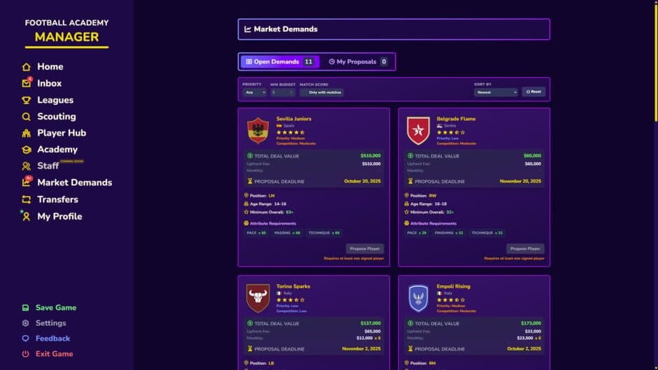Скриншот 3 из Football Academy Manager