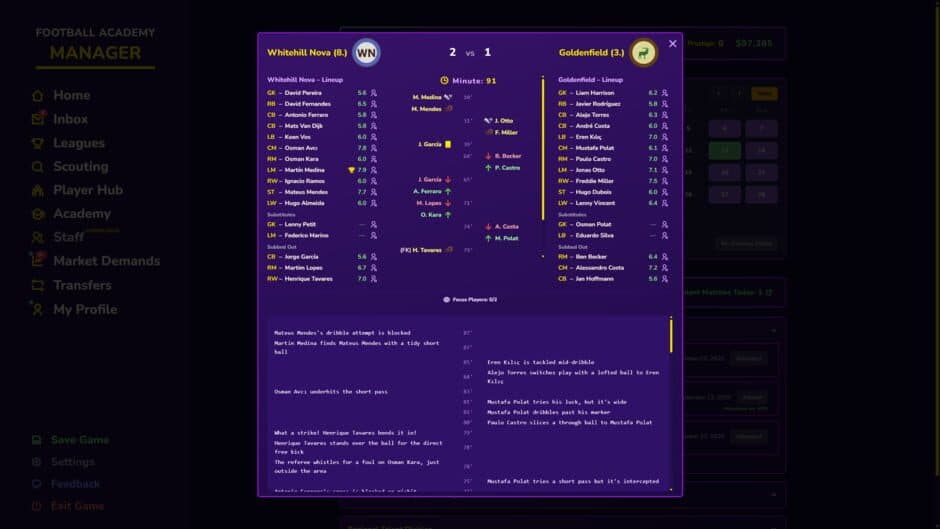 Скриншот 2 из Football Academy Manager