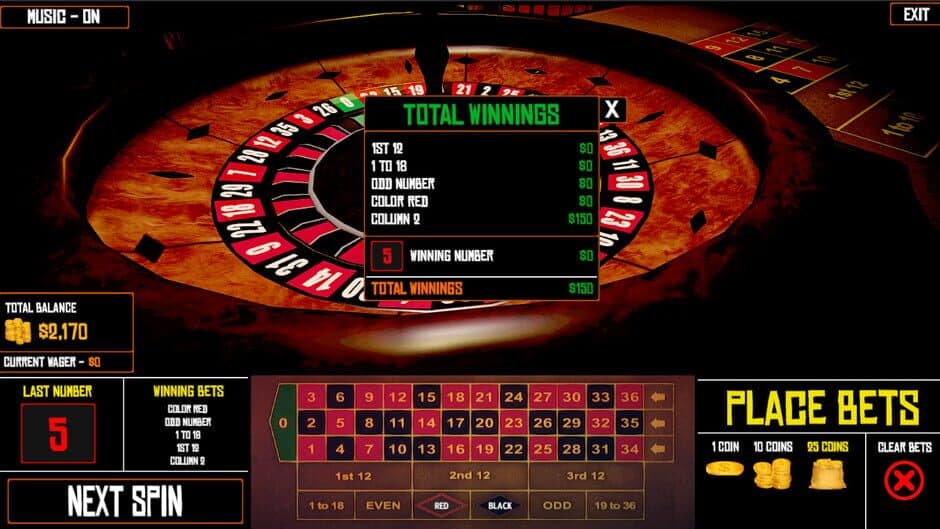 Скриншот 2 из Roulette Simulator 2