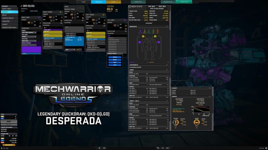 Скриншот 2 из MechWarrior Online: Desperada Legendary Mech Pack