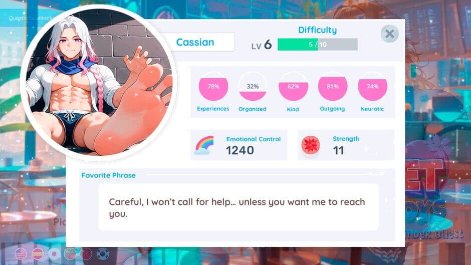 Скриншот 2 из Anime Feet Boys: The Charm Finder Quest