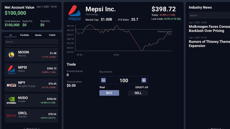 Скриншот 1 из Day Trader Tycoon
