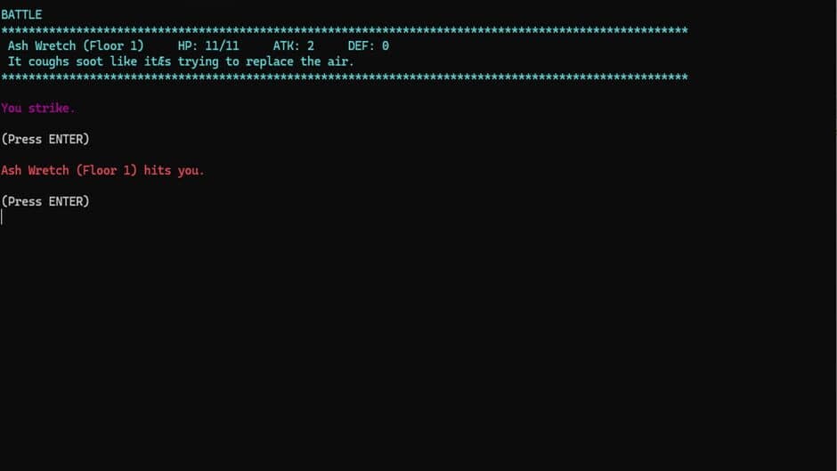 Скриншот 1 из Nick's Text Adventure
