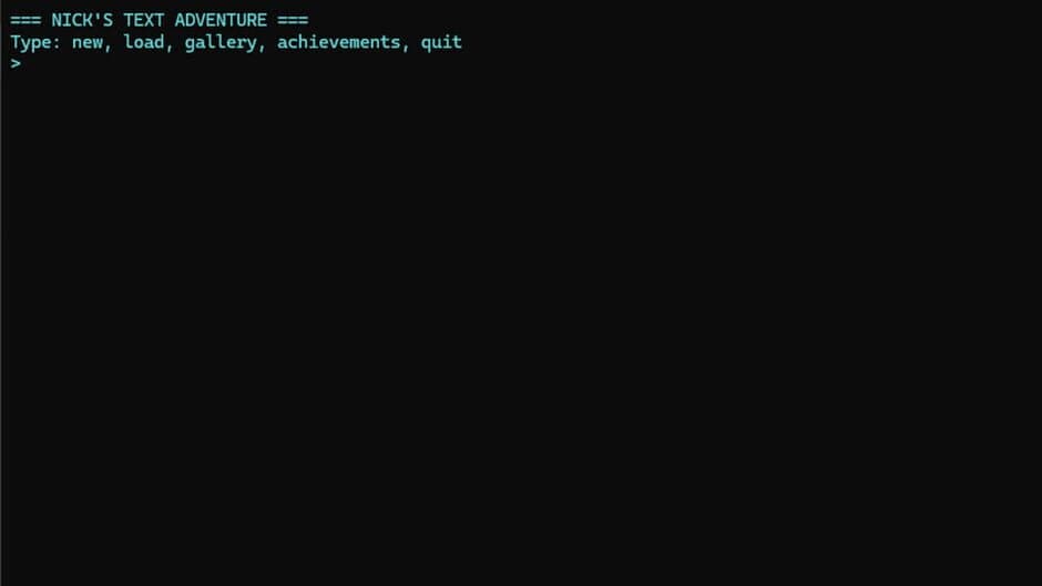 Скриншот 8 из Nick's Text Adventure