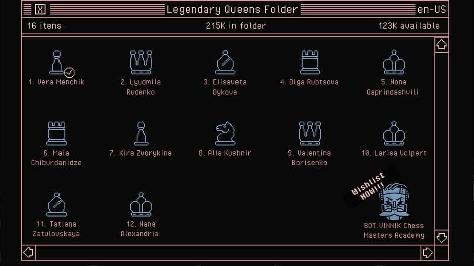 Скриншот 2 из Bot.vinnik Chess: Legendary Queens