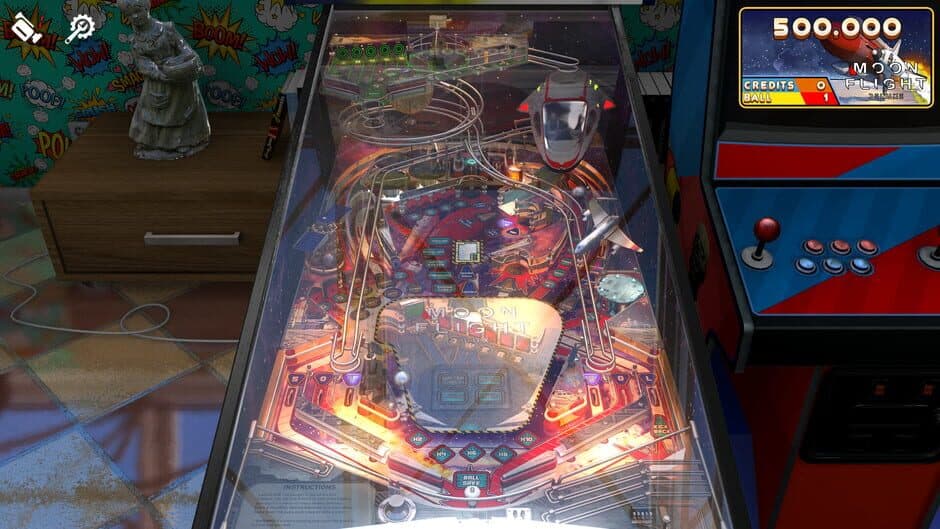 Скриншот 1 из Zaccaria Pinball: Moon Flight Deluxe Pinball Table