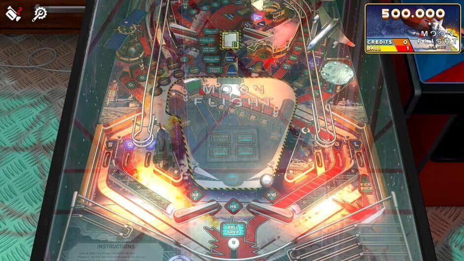 Скриншот 3 из Zaccaria Pinball: Moon Flight Deluxe Pinball Table