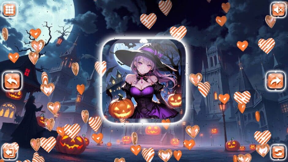 Скриншот 4 из Lovely Anime Puzzle: Halloween
