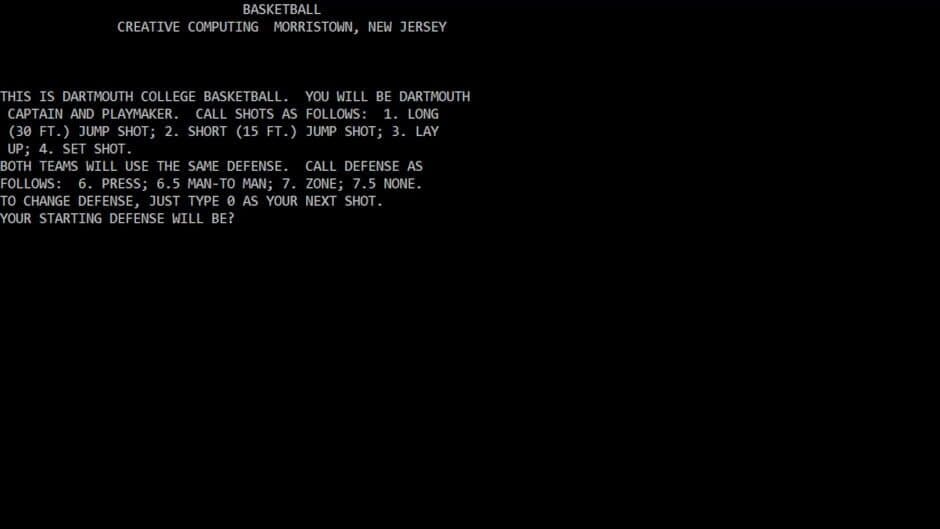 Скриншот 1 из PDP 10 Timesharing Basketball