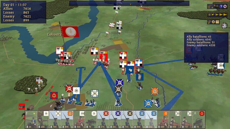 Скриншот 12 из Kriegsspiel: 7 Years' War