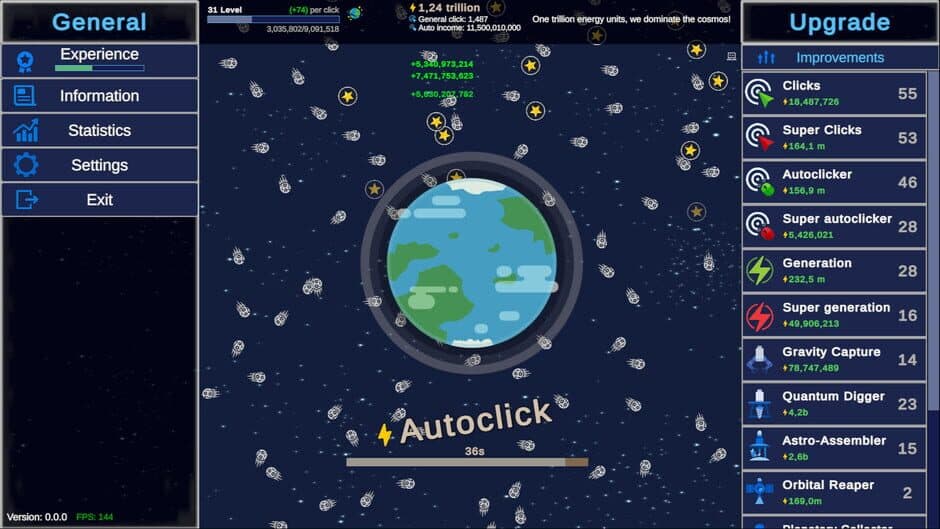 Скриншот 2 из Clicker Astro Planet