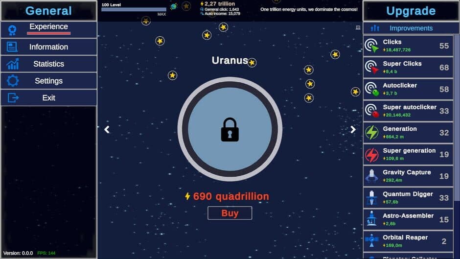 Скриншот 6 из Clicker Astro Planet