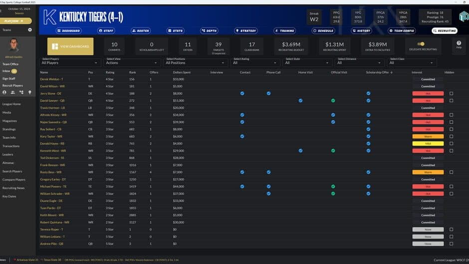 Скриншот 2 из Draft Day Sports: College Football 2025