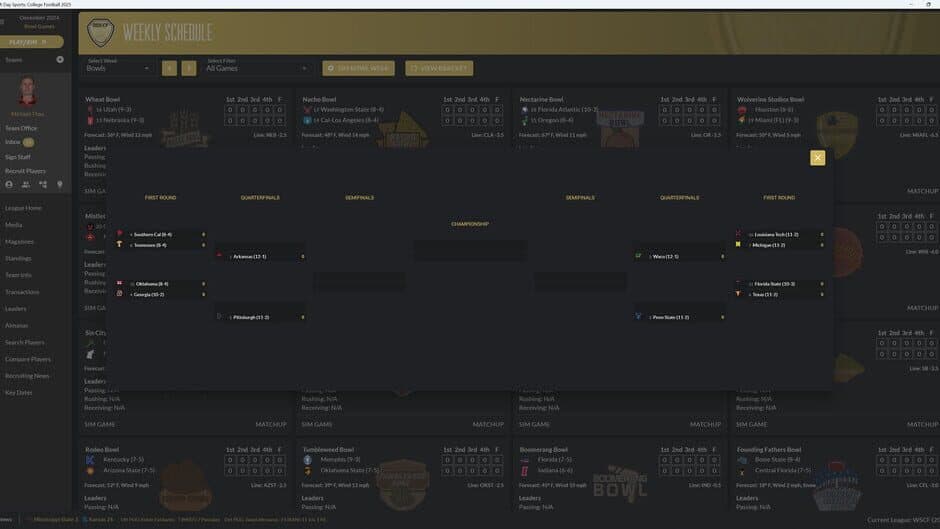 Скриншот 4 из Draft Day Sports: College Football 2025