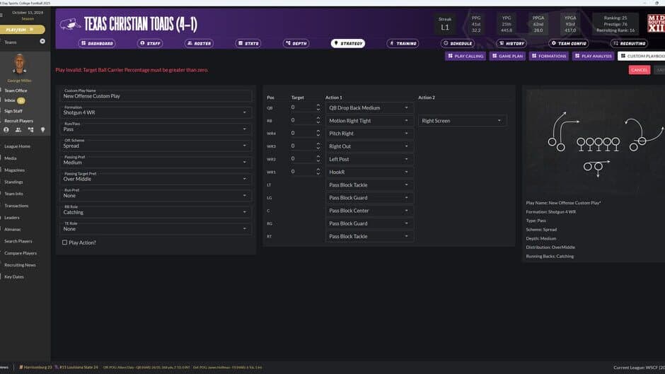 Скриншот 6 из Draft Day Sports: College Football 2025