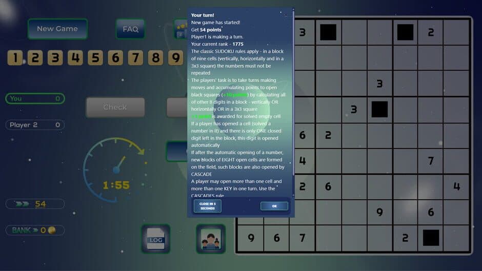 Скриншот 1 из Sudoku Online With Friends