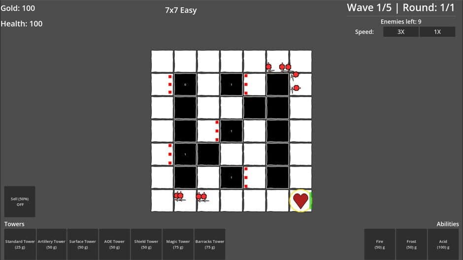Скриншот 1 из Grid Battles