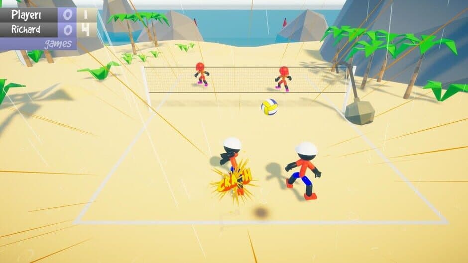 Скриншот 1 из Stickman Beach Volleyball Deluxe